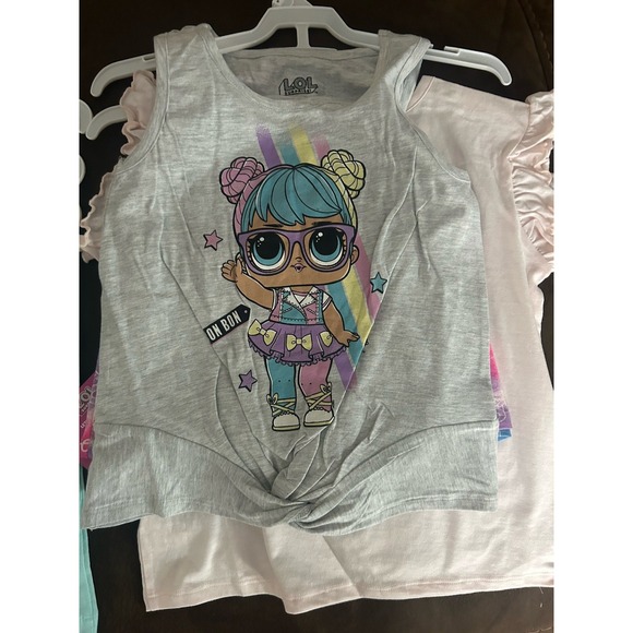 LOL Surprise  sets 7/8 Shorts 6 Pieces  5 Tops NWT - Picture 5 of 5